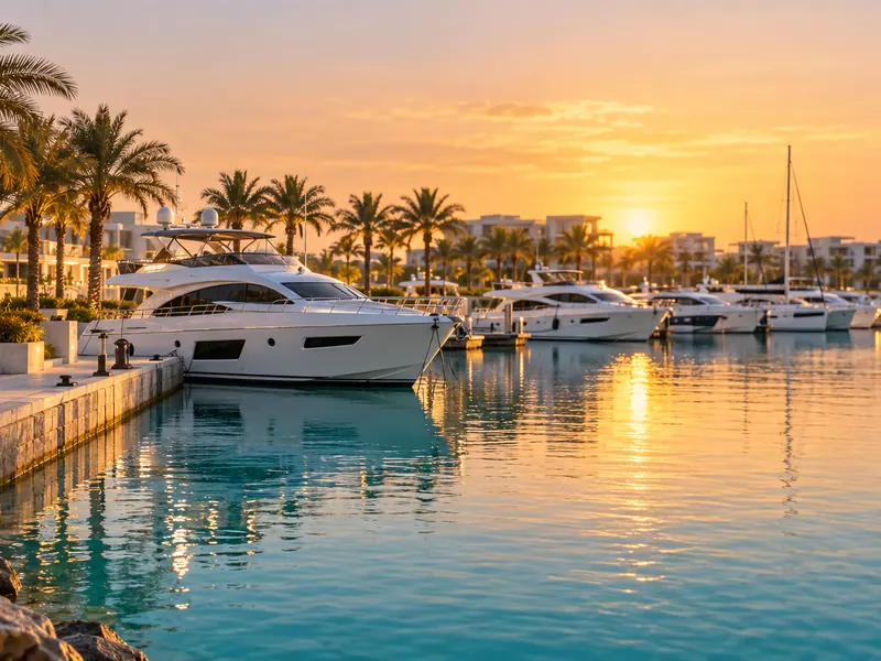 The marina & the west shore